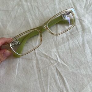 Green vintage glasses